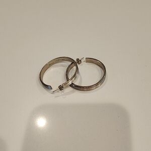 Elegant Sterling Silver Hoop Earrings